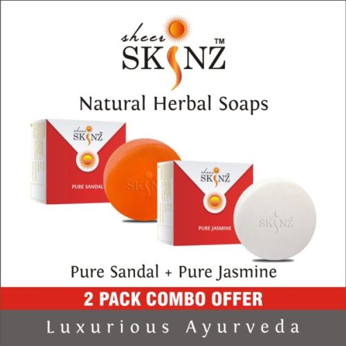 HERBAL SOAPS PURE SANDAL & PURE JASMINE