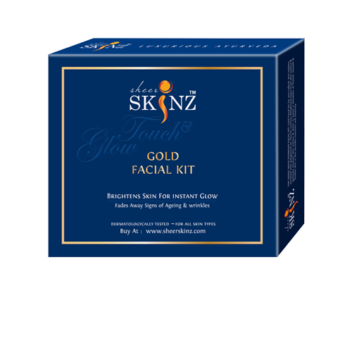 SHEER SKINZ TOUCH & GLOW GOLD FACIAL KIT