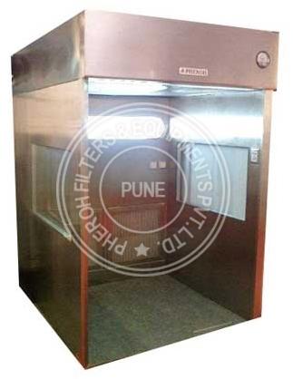 Electric Powder Dispensing Booth, For Laboratory, Color : Metallic