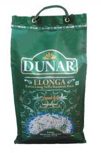 White Sella Basmati Rice, Brand Name : Dunar Elonga