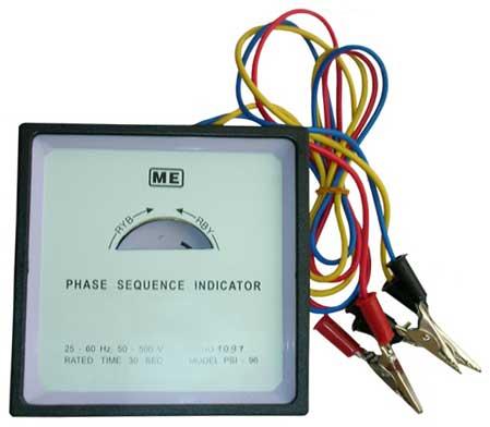 Phase Sequence Indicator, For Industrial, Display Type : Analogue