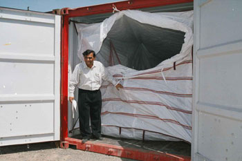 Container Liner without Metal Bar Support, Color : White