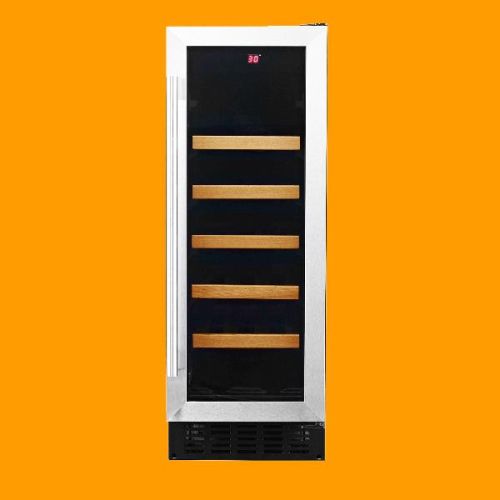 White Westinghouse Stainless Steel Wine Chiller Vertical