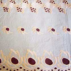 Designer Cotton Embroidered Fabric, For Ethnic Wear, Technics : Embroidery Work