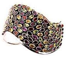 CUT-B-001-gemstone Bangle
