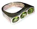 Polished CUT-R-004 Gemstone Silver Rings, Gender : Female