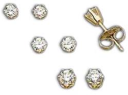 Gold Diamond Earrings - Der 005