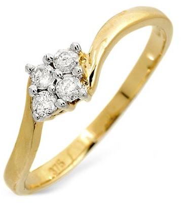 Gold Diamond Ring - Dr 006