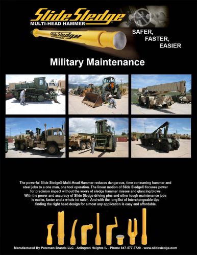 Slide Sledge Multi Head Hammer For Defense Application