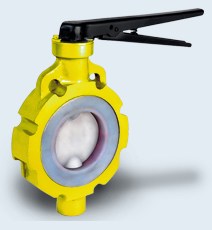 PTFE Lined Butterfly Valve