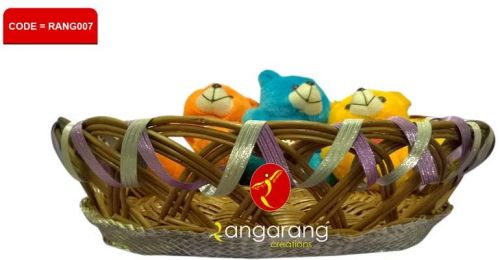 Decorated Cane Baskets