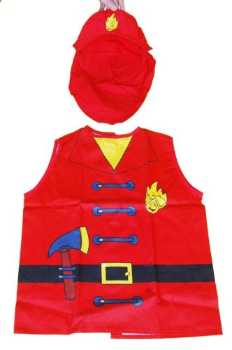 ML-AP-2001 RED FIREMEN COTTON CHILDRENS APRONS
