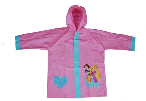 R-1021-1005-4 DISNEY PRINCESS PINK PVC VINYL KIDS BEST RAIN JACKET