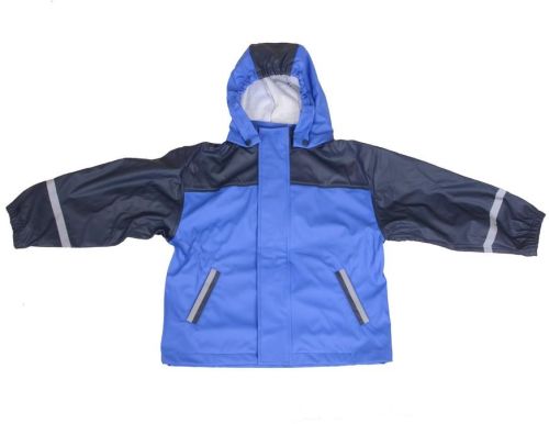 R-1022-1003 BLUE PU BOYS RAIN JACKET, Brand Name : Furthertrade