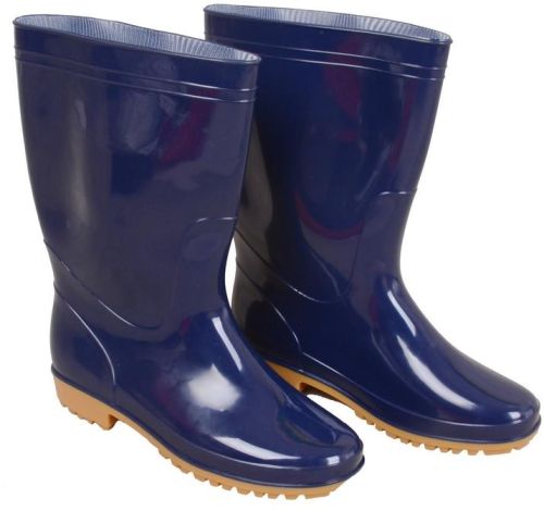 WRB-1001 BLUE PVC VINYL MEN BEST RAIN BOOTS