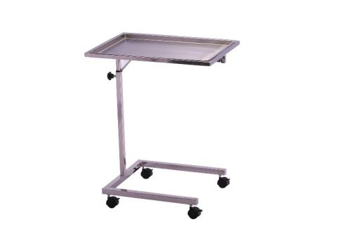 8-10 Kg MANUAL HIGH POLISH Steel Mayo Trolley, For INSTRUMENT TRAY, Size : 12x24 Inches