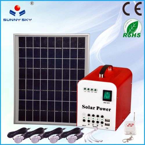 10Wmini Portable Solar Pv System For Home,solar Lighting Kit