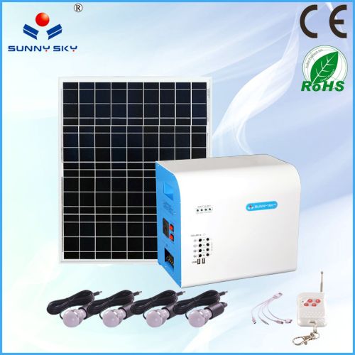 80W Solar Power System With Mppt Solar Controller Inverter