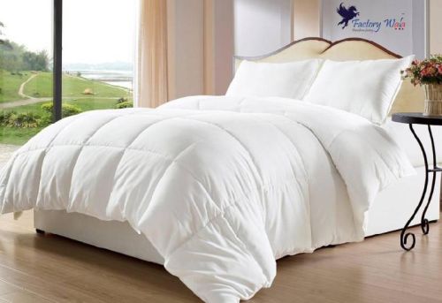 Plain Cotton Ultra Plush Microfibre Double Comforter