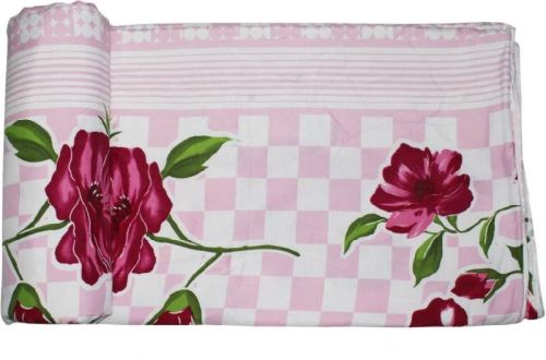Red Flower Print Soft and Warm Micro Single Bed Blanket