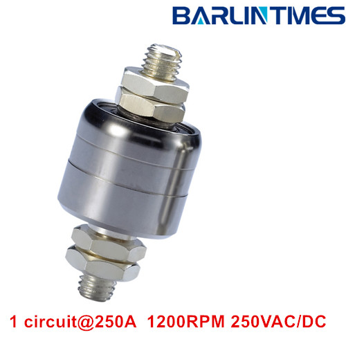 Mercury Slip Ring With 1200RPM Working Speed and Big Current For Milit