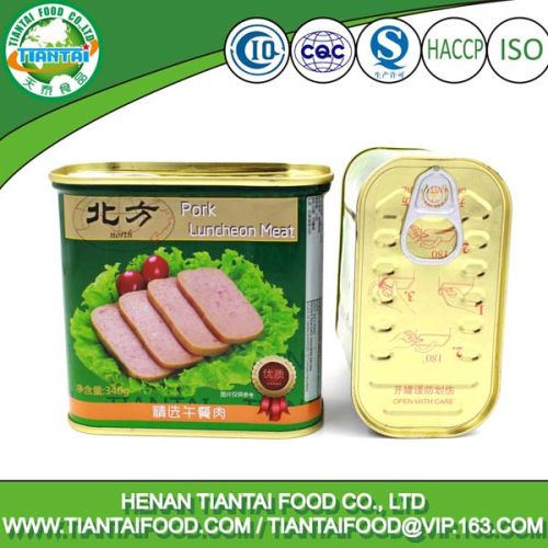 Sterilized Edible Ice tin Canned Pork Luncheon Meat