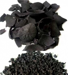 Coconut shell charcoal, Moisture : 5% – 7% (maximum)