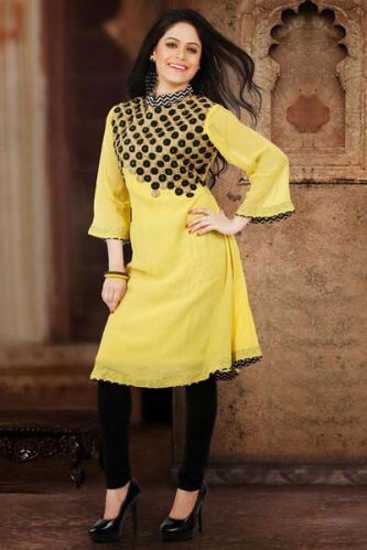 Designer Kurtis, Sleeve Type : 3/4th Sleeve, Half Sleeve