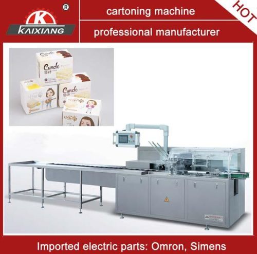 KXZ-100B Food Box Packaging Machine With Japan Omron Parts
