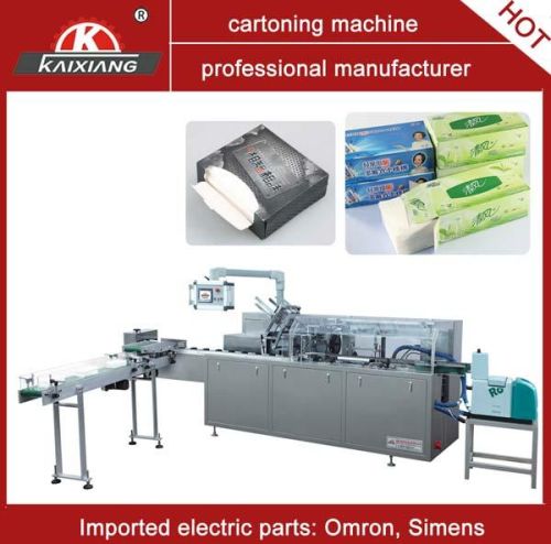 ELECTRIC Paper Tissue Box Packaging Machine, Brand Name : kaixiang