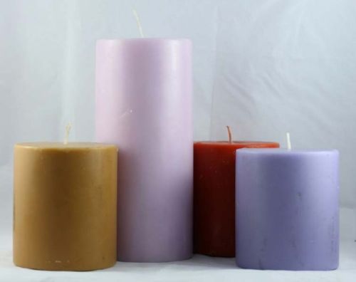 Round Wax Designer Candle, For Birthday, Lighting, Feature : Attractive Pattern, Fine Finished