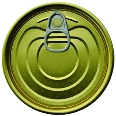 Tinplate Easy Open Ends Cans, Shape : Circular for Food Beverages