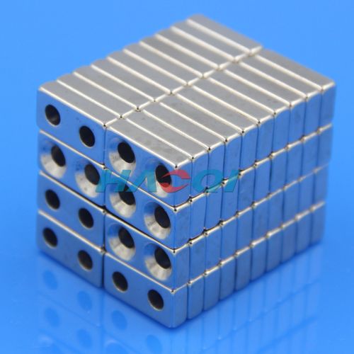 Neodymium Block Ndfeb Sintered Magnet With Countersunk Hole