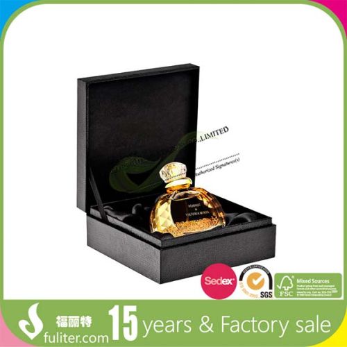 Black Paper Gift Box For Perfume, Brand Name : Fulemay
