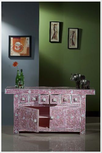 Mother Of Pearl Inlay Sideboard