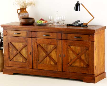 Polished Wooden SB-07 Living Room Sideboards