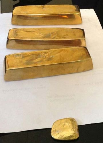 Raw Gold Bars, Material : Raw Gold