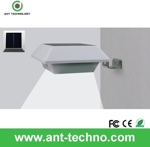 Motion Sensor Wall White LED Light Outdoor Solar Powered Garden