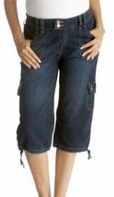 DC-02 Denim Capris, Color : Blue