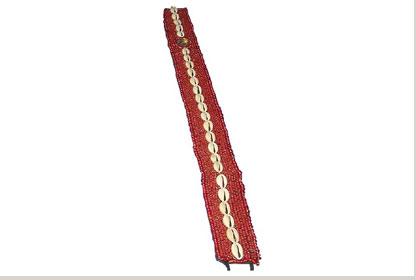 Shells Ladies Beaded Belts, Color : Red Casual, Formal