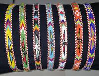 Printed Leather Beaded Belts Casual, Party Antique