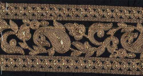 Cotton Chain Stitch Laces, For Fabric Use, Length : 12inch, 18inch, 36inch, 48inch