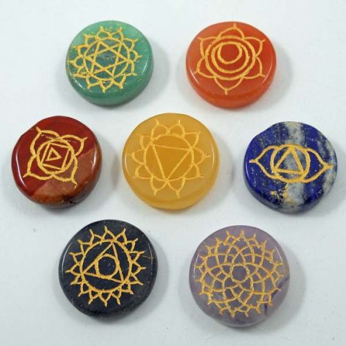 Seven Chakra Reiki Stone Sets, Packaging Type : Bulk