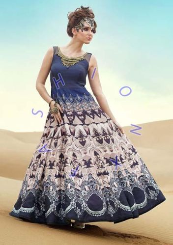 Fashionx Bhagalpuri Designer Gowns, For Party Wear