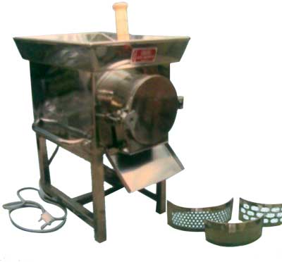 Electric Stainless Steel Pulverizer, Color : Silver for Commercial