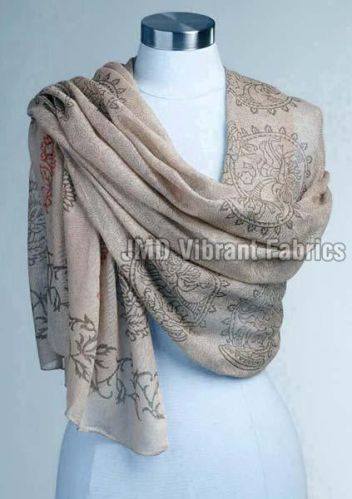 Plain Cotton Digital Printed Stole, Technics : Attractive Pattern