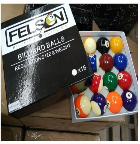 Billiard Balls AA Grade Felson, Size : 2.1/4