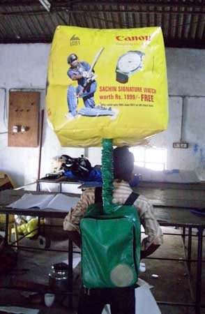 Neoperne Rubber Backpack Balloon (02), For Advertising, Events, Parties, Promotional, Weddings, Feature : Durable