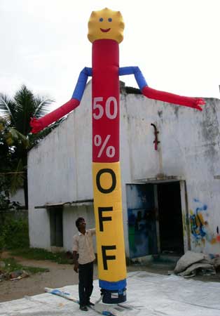 Nylon Inflatable Air Dancer (03), For Events, Decoration Purpose, Promotional, Rated Power : 1 PHASE