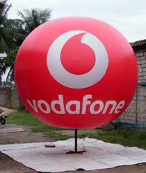 PVC Pole Balloon (01), For Advertising Banner Display, Exhibition Display, Trade Fair, Pattern : Printed